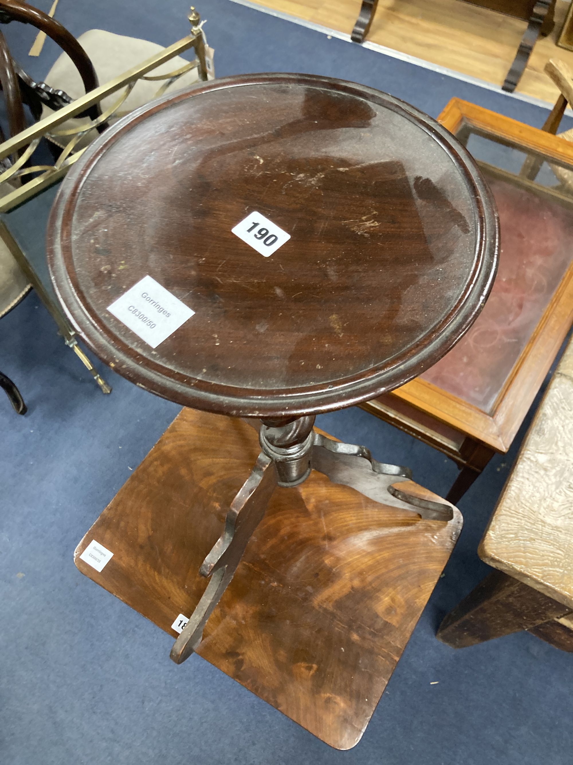 A 19th century Continental candle stand, height 66cm